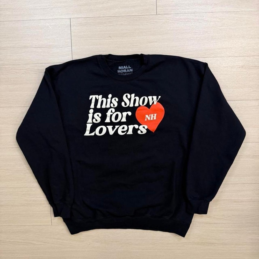 Niall Horan 2024 This Show Is For Lovers Black Concert Crewneck Womens Large